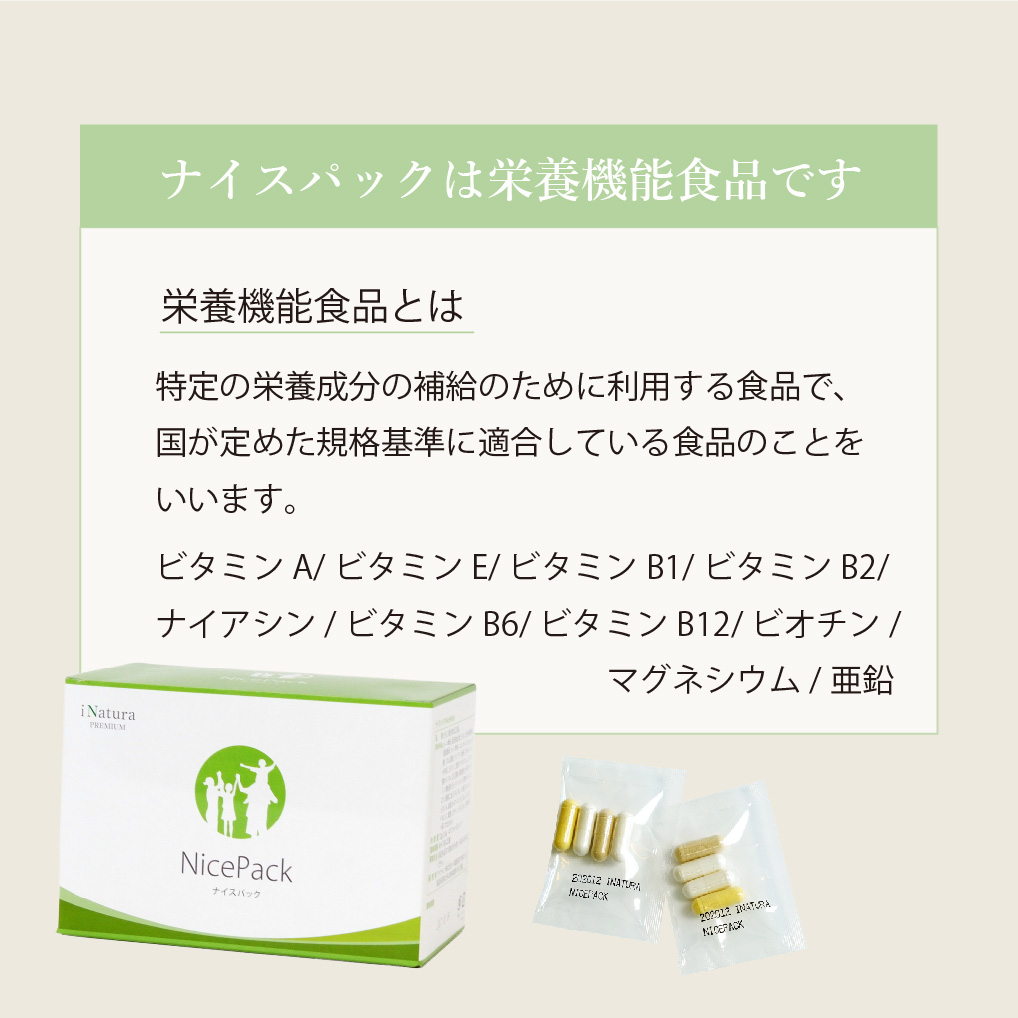 ナイスパックは栄養機能食品
