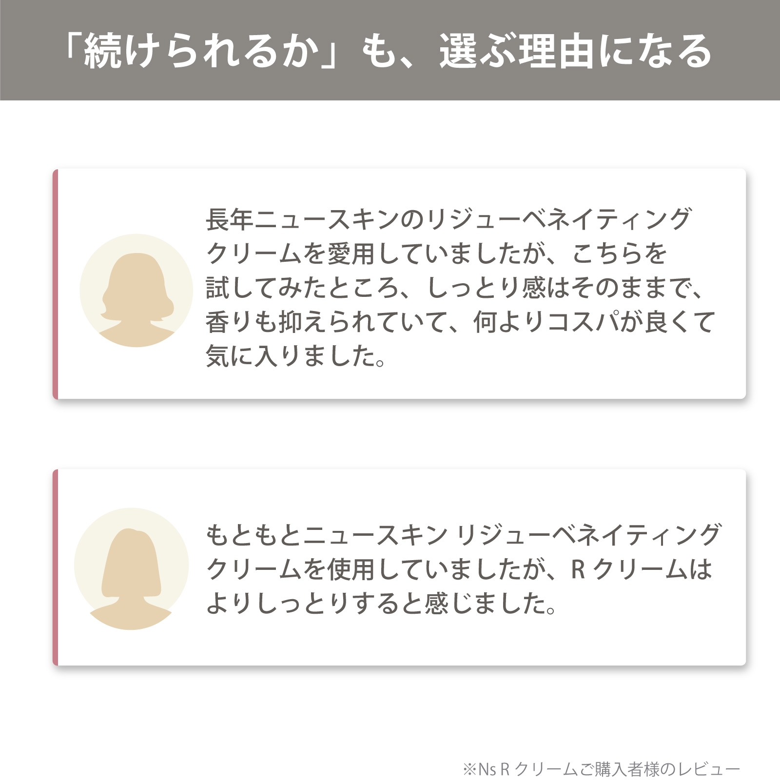 アイナチュラ社Ns Q10ローションをご購入いただいた方からこんなお声をいただいています
