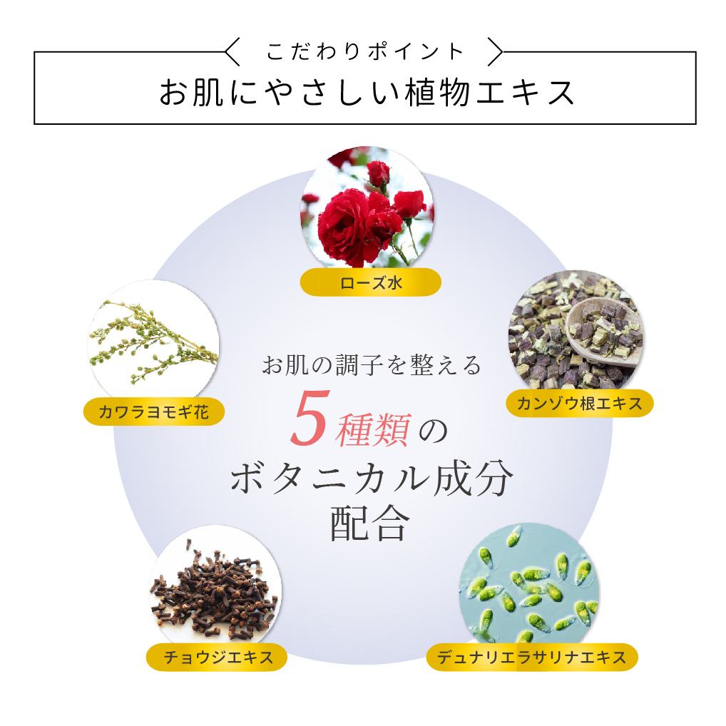 NsQ10ローションでお肌に優しい植物エキス配合