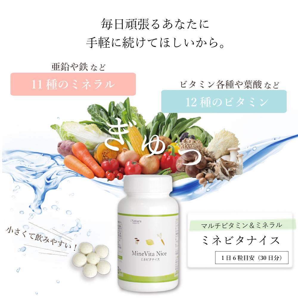 小さくて飲みやすいミネビタナイス