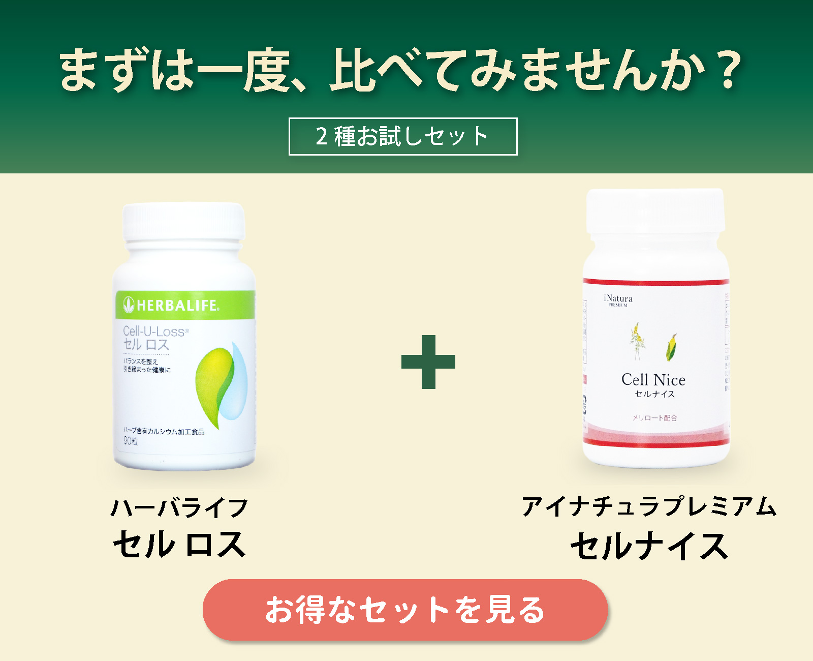 ハーバライフ セル ロスとアイナチュラプレミアム セルナイスのセット