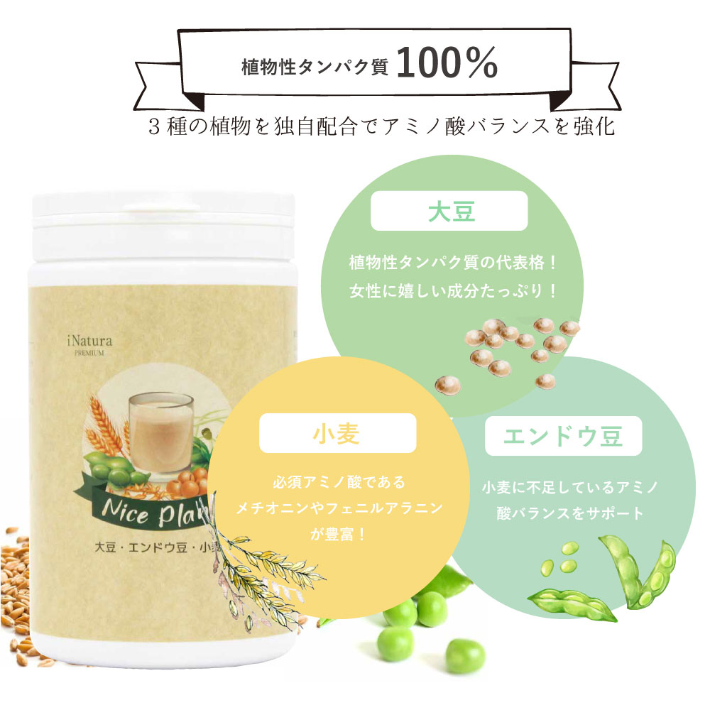 植物性タンパク100％のプロテイン