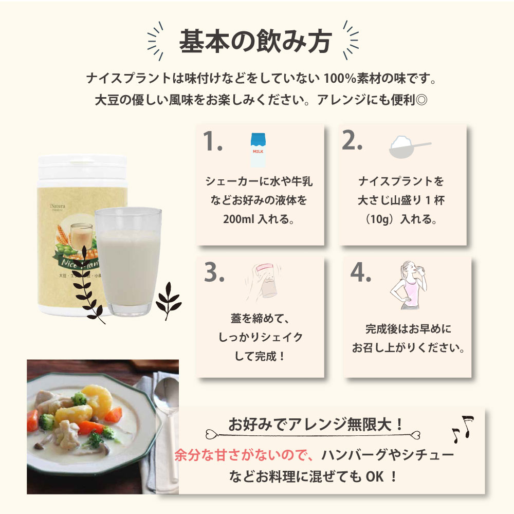 ナイスプラント基本の飲み方