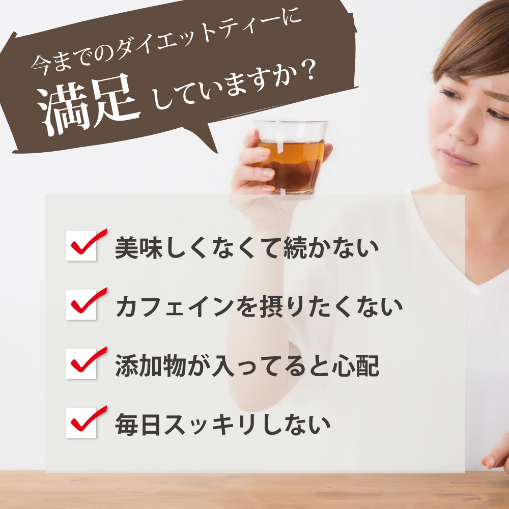 今のダイエットティーに満足していますか