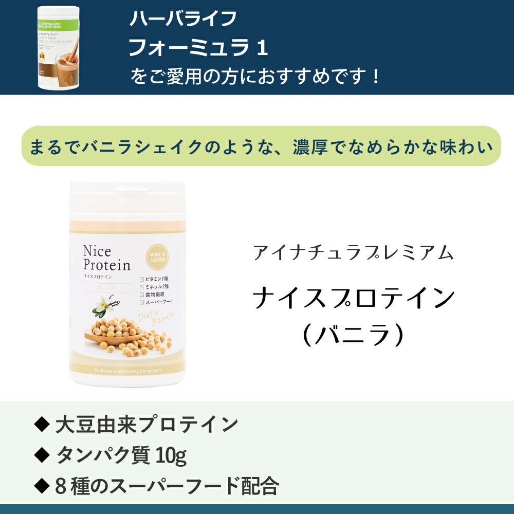 アイナチュラプレミアム　ナイスプロテイン（バニラ）