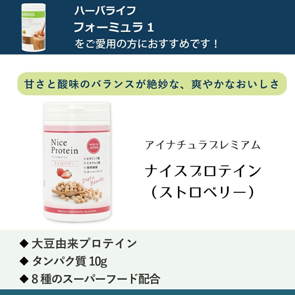 アイナチュラプレミアム　ナイスプロテイン（ストロベリー）